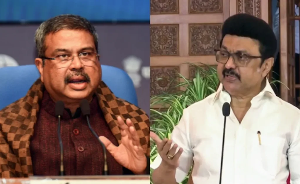 Tamil Nadu vs. Centre: The Ongoing Clash Over the New Education Policy’s Three-Language Formula 1 c4504n48 dharmendra pradhan mk stalin 625x300 21 February 25